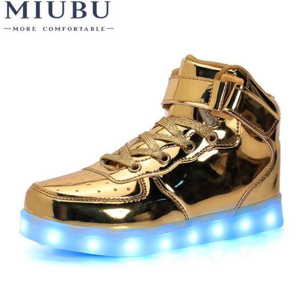 

miubu for adults casual led luminous men plus size light up neon male shoes zapatos mujer fast ship mx190730, Black