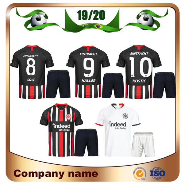 

2019 Eintracht Frankfurt Kids Kit DA COSTA Soccer Jersey 19/20 Home Children FERNANDES DE GUZMAN Away HALLER KOSTIC Football Uniform