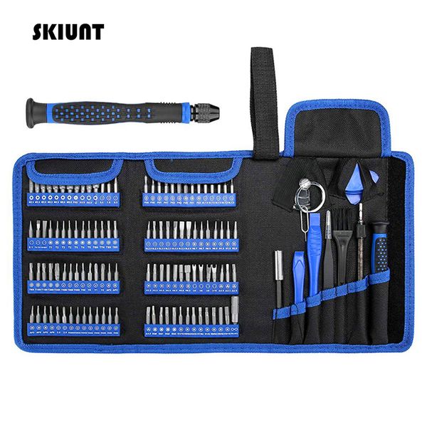 

skiunt screwdriver set precision torx screwdriver bit set magnetic 106-in-1 bits for phone laprepair hand tools