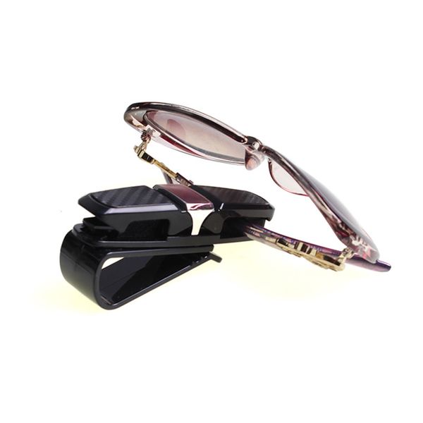 

portable car sun visor sunglasses holder auto fastener glasses clip car eyeglasses clip ticket card clamp abs glasses stand