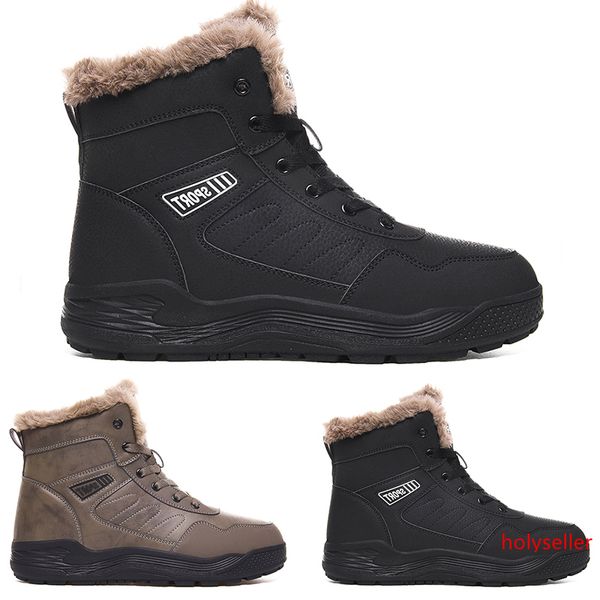 

2020 sale designer pattern1 soft black grey plus velvet warm man boy men boots mens sneakers boot trainers outdoor walking shoes