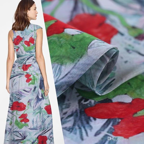 

140cm digital printed silk linen fabric dress cheongsam chinese silk fabric natural linen wholesale cloth, Black;white