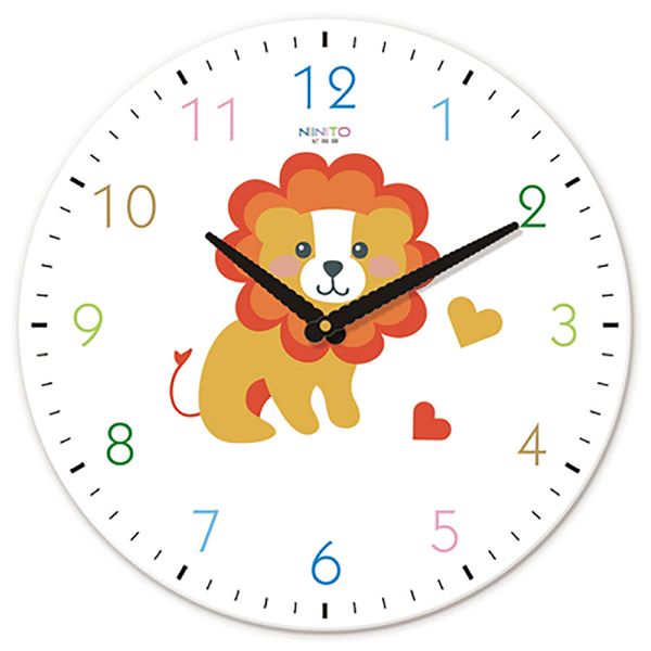 

мультфильм настенных часов творческих детский комната животные симпатичный simple mute часы младенец спальня мода art home decor wzh248