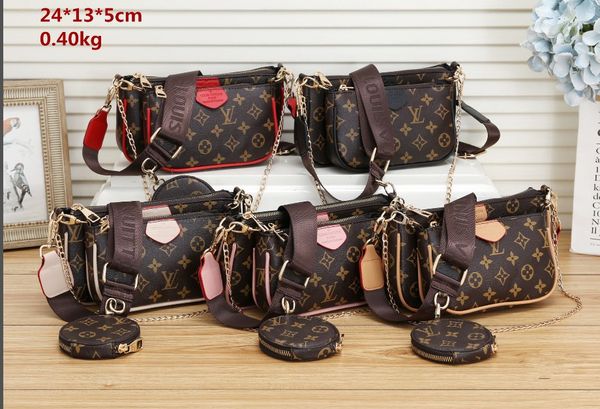 

top продажа 3 шт набора конструктора сумки женщины кроссбодите сумку из натуральной кожи роскошных сумок кошельков дизайнера леди сумка порт