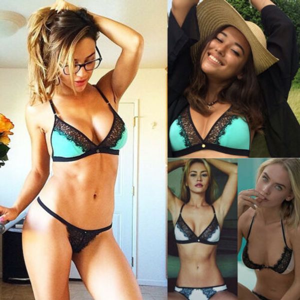 

леди сексуальное женское белье babydoll нижнее белье пижамы стринги + кружева пуш-ап бюстгальтер набор, Red;black