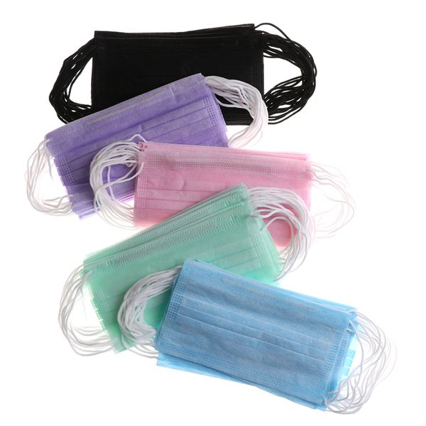 

face mouth masks 3 layers dustproof facial protective cover masks anti-dust disposable salon earloop mouth masks tool rra1914