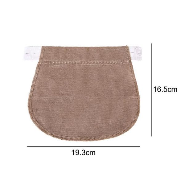 

maternity waistband belt soft adjustable pregnancy elastic pant lengthening waist extenders button mother loose pant belt women, White
