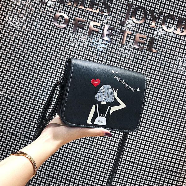 

2019 new selling solid color pu ladies a variety of patterns a variety of color messenger bag fashion shoulder casual bag