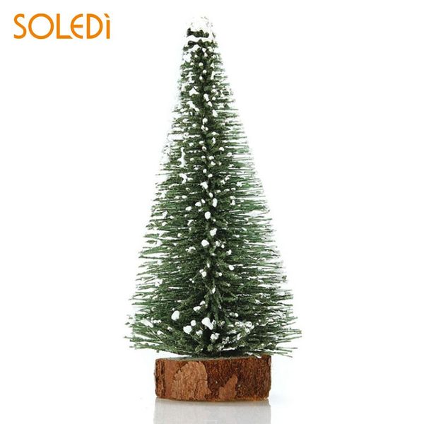 

santa tree christmas tree mini wedding decor plastic 10pcs beautiful xmas artificial village putz house