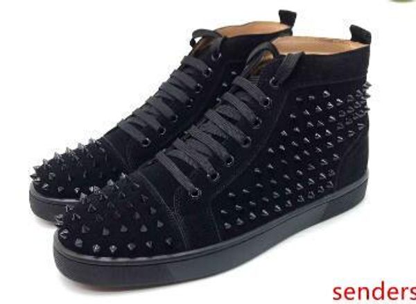

designer shoes spike sneakers leather shoes junior calf casual loafer shoes suede luxury men women size with dust bag