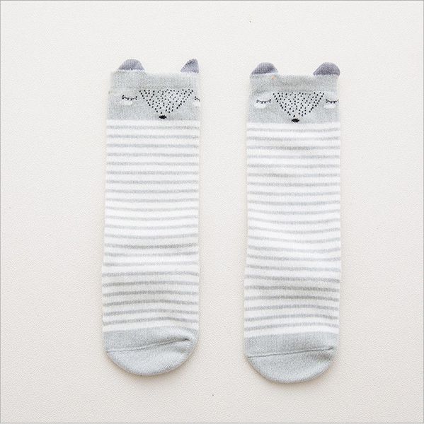 

cute младенец хлопка чулки с ушами anti-slip infant колена высокого мультфильма принцесса девочек чулками для 0-4y, Blue