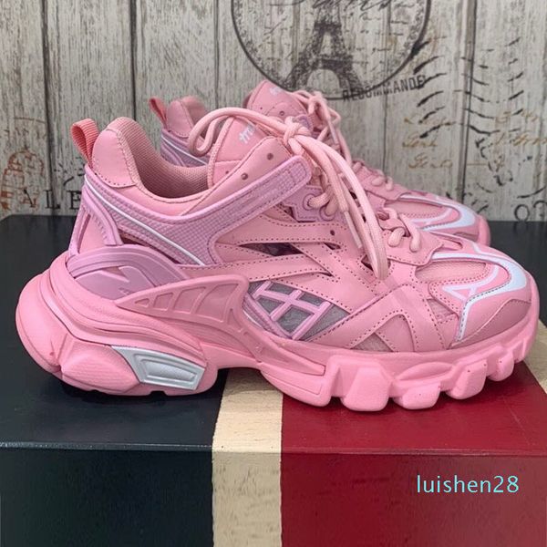 

women paris designer platform shoes triple s sneakers layer combination fashion casual retro day sport running shoes us 5.5-us 8 l28, Black