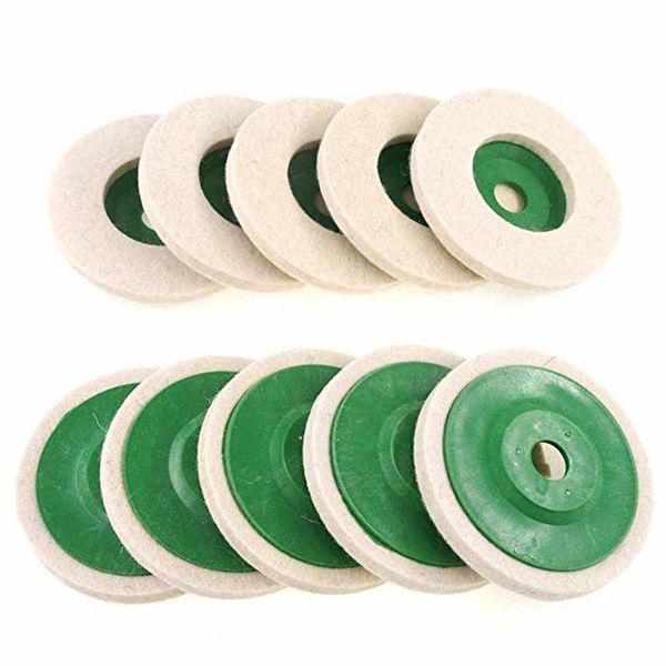 

10pcs 4-inch flickering wool polishing wheel grinding head buffing wheel wear-resistant angle grinder wheels buffing pads