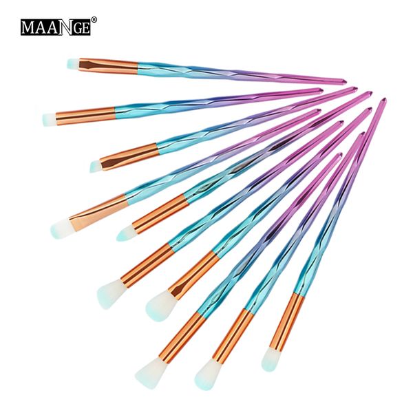 

trendy makeup brushes diamond colors cosmetics beauty make up brush nylon