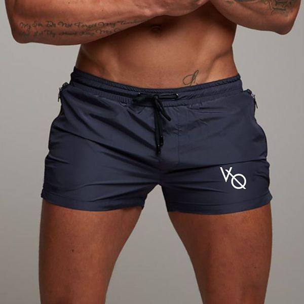 

brand new men sports running shorts quick dry training basketball shorts gym leggings compression short pants beach homme, Black;blue