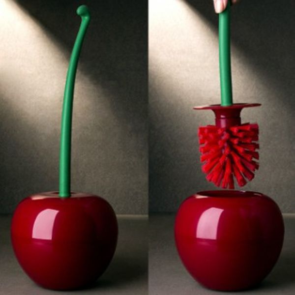 

cherry shape clean tool toilet bathroom toilet brush cleaning brush bathroom supply tool durable