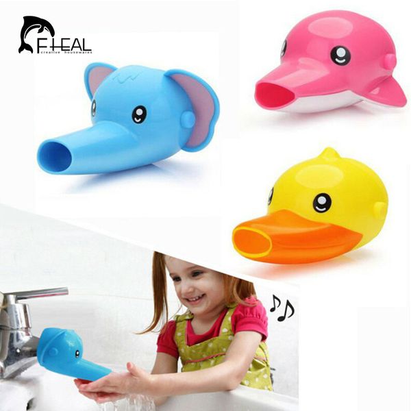 

fheal cartoon faucet extender kid hand washing in bathroom sink elephant dolphin duck bathroom accessories