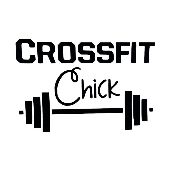 

16*10.7cm crossfit chick weights workout decal sticker funny car window bumper novelty jdm drift vinyl decal sticker