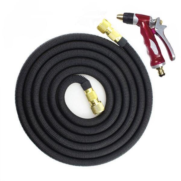 

garden supplies 25ft-100ft garden hose expandable magic flexible water hose plastic hoses pipe with coppe gun to watering