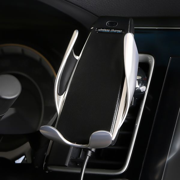 

fast wireless car charger 10w automatic infrared induction air vent car phone holder for iphone samsung fast charging