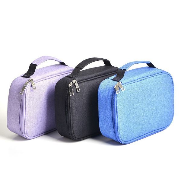 

3 layers 72 holes big volume school canvas pencil cases fabric pen bag box pouch for arist school stationary supplies 04965