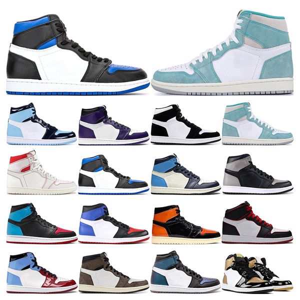 

2020 mens basketball shoes 1s obsidian unc game royal fearless turbo pink green twist phantom 1 sport sneaker trainer outdoor