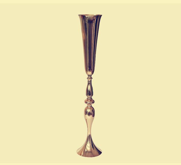 Altos pilares atacado tampo da mesa de casamento decorativo candelabro de mesa central de ouro para a decoração do partido best0897