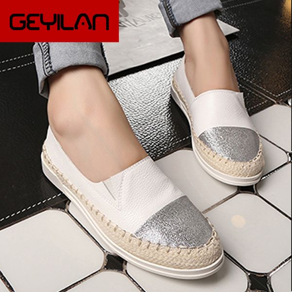 

women spring plus size flat espadrilles female sequined cloth straw sewing loafers shoes for girls slip on comfortable, Black