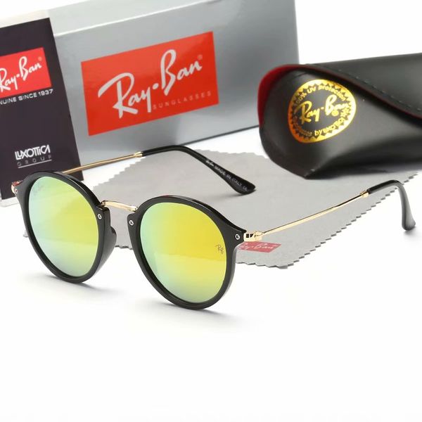 

Классические солнцезащитные очки Rayban RB2447 Rb4246 солнцезащитные очки авиатор UV400 защита мужские солнцезащитные очки Очки 2447 4246