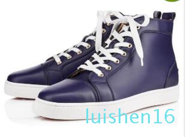 

luxury red bottom shoes men,red sole women genuine leather walking flat shoes,high sneaker casual shoes party footwear l16, Black