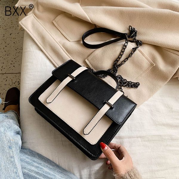 

bxx] pu leather crossbody bag for women 2020 all-match chain shoulder messenger bag female travel handbags hk245