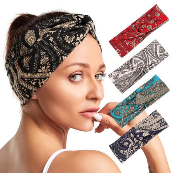 

dhl shipping 5 colors hair makeup accessories scrunchies products bohemian style vintage headband bandeau cheveux headbands hyc229, Black;brown