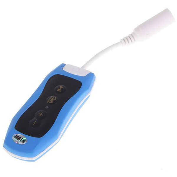 

4gb swimming diving waterproof mp3 player sport mini clip mp3 music player with fm radio headphones