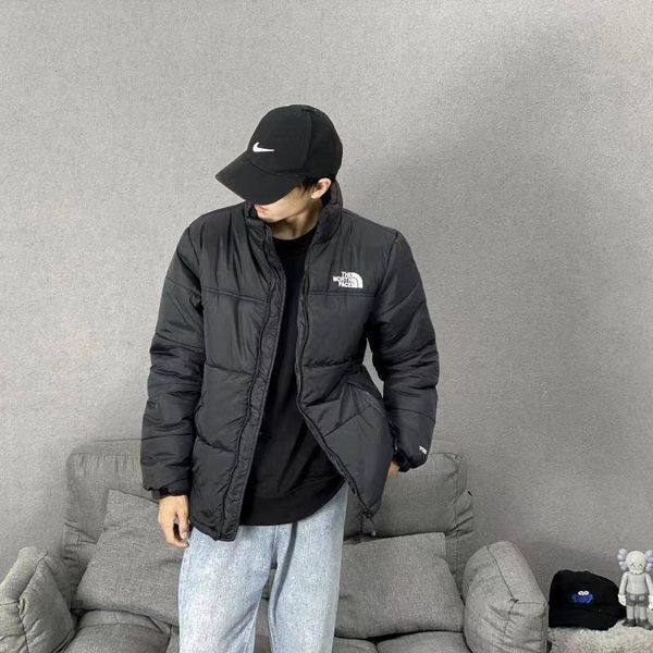

men women down coat fashion letter print face north coat winter active casual parkas mens sport parkas, Black