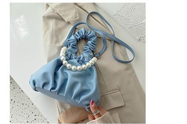 

summer small fresh bag female bag 2020 wave portable crossbody bags wild ins cloud bucket bag