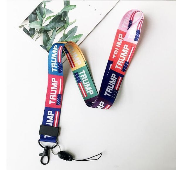 

trump usa presidential election key lanyard donald trump 2020 banner mobile phone key lanyard american preside campaign flags hh9-3053