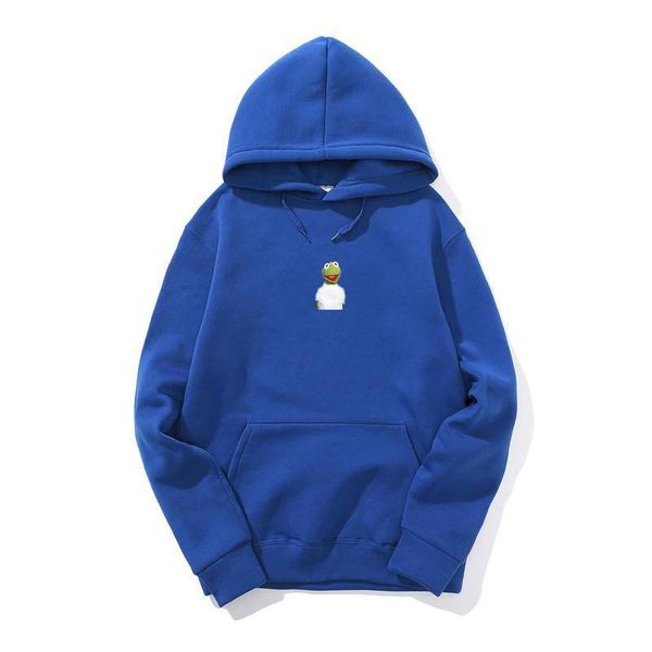 

мужской лягушонок printed дизайнер толстовка осень с капюшоном весна повседневного hiphop фуфайка, Black