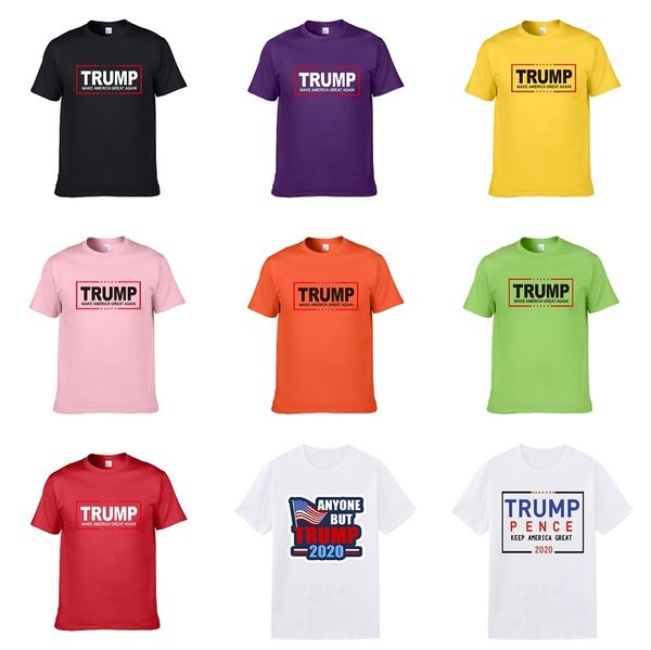 

2020 новый конструктор трампа t shirts hip hop мужские дизайнерские trump футболки мода марка mens женщин с коротким рукавом большой размер, White;black