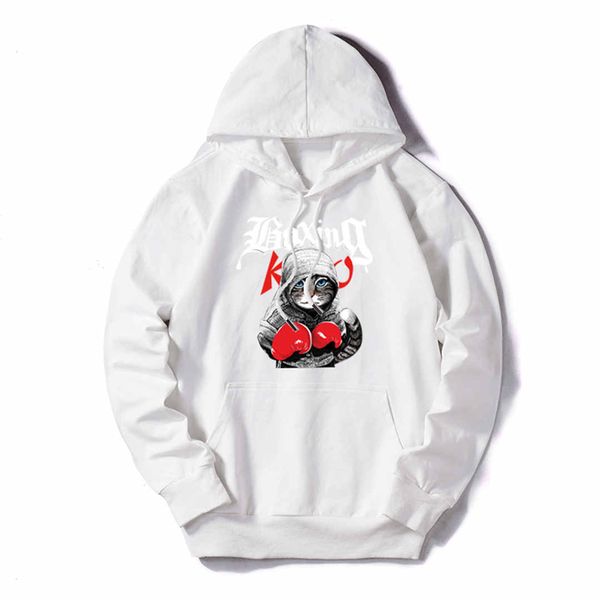 

designer mens hoodies luxury sweatshirts for men women hoodies boxing cats brand pullovers long sleeved 5 colors optional highly quality, Black