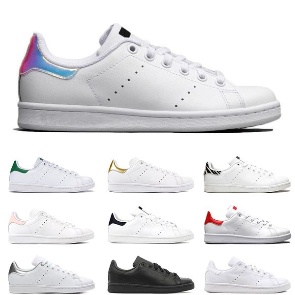 

2020 smith men women flat sneakers green black white navy blue oreo rainbow stan fashion mens trainer outdoor sports shoes