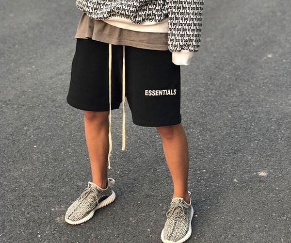

men's designer summer shorts trendy brand loose clothes high street fashion casual men's shorts, White;black