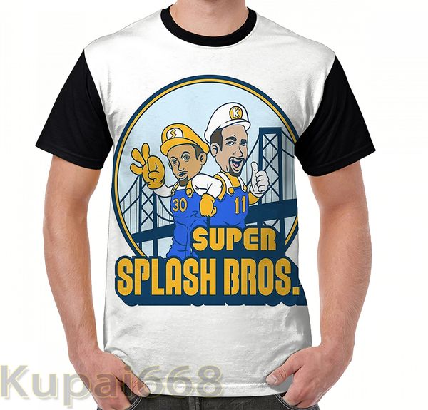 

забавная футболка с графическим принтом мужчины топы футболки super splash bros женская футболка с коротким рукавом повседневные футболки, White;black