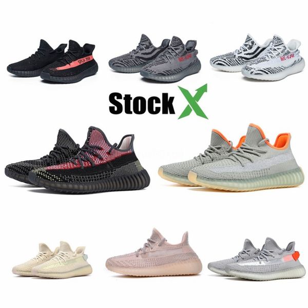 

2020 kanye west men women running shoes black salt super moon yellow designer shoes desert rat sport sneakers #qa613