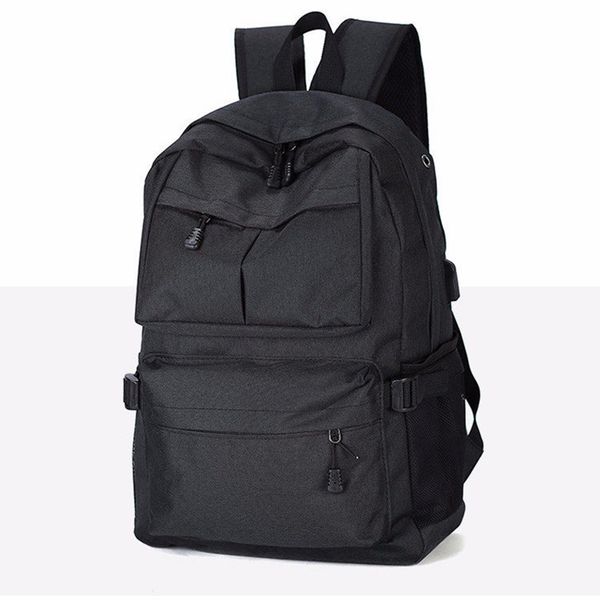 

men women large capacity usb charge port adjustable strap school casual lapbackpack multipurpose gift rucksack zipper canvas