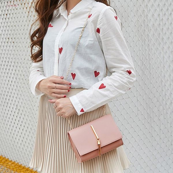 

women tassel package letter messenger bag fashion lady shoulder bag purse mobile phone crossbody bags bolsos sac t1p