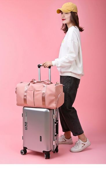 

outdoor soccer shoes waterproof ultralight foldable men women sports gym bags nylon travel hiking yoga duffel shoulder bags