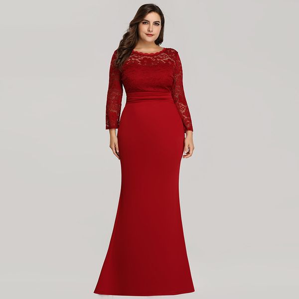 

women's plus size 22-26w wedding gown slip. black or red in color.large size fishtail slim long evening