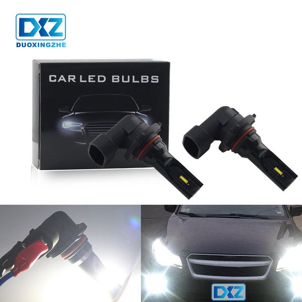 

dxz 2pcs 9005 9006 led fog lights blub hb3 hb4 car driving running lamp headlight 1200lm 1860smd 6000k white auto12v 24v