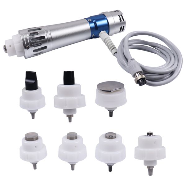 

2020 ed treatment equipment body pain relief massage shockwave physical therapy machine with 2 heads 7 tips