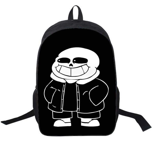 

sans backpack undertale skull brother day pack sansy game school bag durable packsack p rucksack sport schoolbag outdoor daypack
